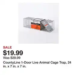 Tractor Supply Company CountyLine 1-Door Live Animal Cage Trap, 24 in. x 7 in. x 7 in offer