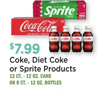 Heinen's Coke, Diet Coke or Sprite Products offer
