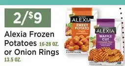 Heinen's Alexia Frozen Potatoes 16-28 OZ. or Onion Rings 13.5 OZ offer