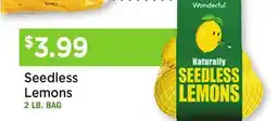Heinen's Seedless Lemons offer