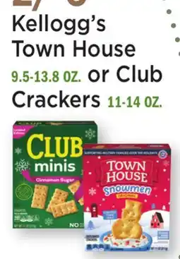 Heinen's Kellogg's Town House 9.5-13.8 OZ. or Club Crackers 11-14 OZ offer
