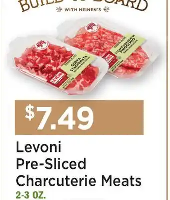 Heinen's Levoni Pre-Sliced Charcuterie Meats offer