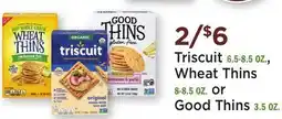 Heinen's Triscuit 6.5-8.5 OZ., Wheat Thins 8-8.5 OZ. or Good Thins 3.5 OZ offer