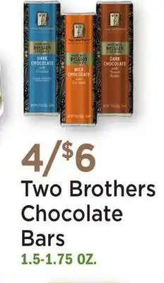 Heinen's Two Brothers Chocolate Bars offer