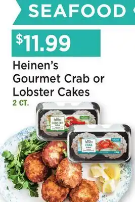 Heinen's Heinen's Gourmet Crab or Lobster Cakes offer