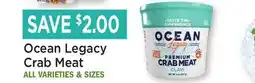 Heinen's Ocean Legacy Crab Meat offer