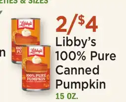 Heinen's Libby's 100% Pure Canned Pumpkin offer