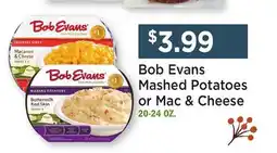 Heinen's Bob Evans Mashed Potatoes or Mac & Cheese offer