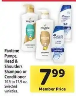 Safeway Pantene Pumps, Head & Shoulders Shampoo or Conditioner offer