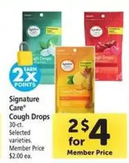 Safeway Signature Care Cough Drops offer