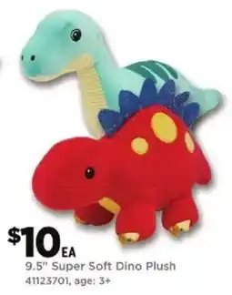 Dollar General 9.5" Super Soft Dino Plush offer