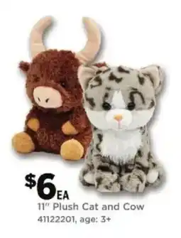 Dollar General 11" Plush Cat and Cow offer