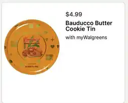 Walgreens Bauducco Butter Cookie Tin offer