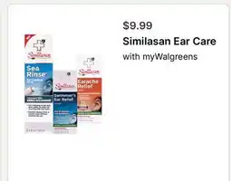 Walgreens Similasan Ear Care offer