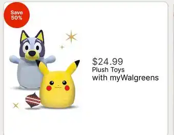 Walgreens Plush Toys offer
