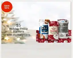 Walgreens Holiday Throw Blankets offer