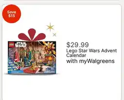 Walgreens Lego Star Wars Advent Calendar offer