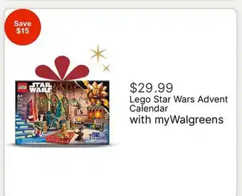 Walgreens Lego Star Wars Advent Calendar offer