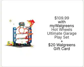 Walgreens Hot Wheels Ultimate Garage Play Set offer