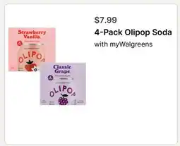 Walgreens 4-Pack Olipop Soda offer