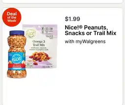 Walgreens Nice! Peanuts, Snacks or Trail Mix offer