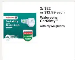 Walgreens Walgreens Certainty offer