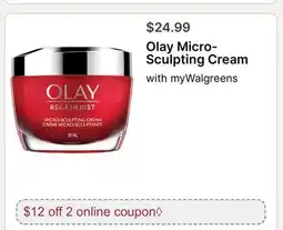Walgreens Olay Micro-Sculpting Cream offer