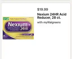Walgreens Nexium 24HR Acid Reducer, 28 ct offer