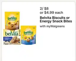 Walgreens Belvita Biscuits or Energy Snack Bites offer