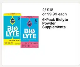 Walgreens 6-Pack Biolyte Powder Supplements offer