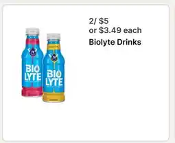 Walgreens Biolyte Drinks offer