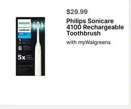 Walgreens Philips Sonicare 4100 Rechargeable Toothbrush offer