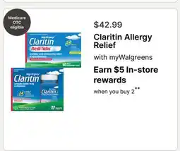 Walgreens Claritin Allergy Relief offer