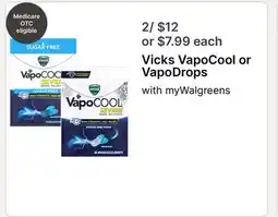 Walgreens Vicks VapoCool or VapoDrops offer