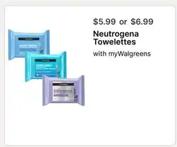 Walgreens Neutrogena Towelettes offer