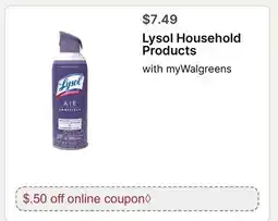 Walgreens Lysol Household Products offer
