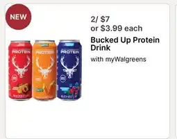 Walgreens Bucked Up Protein Drink offer