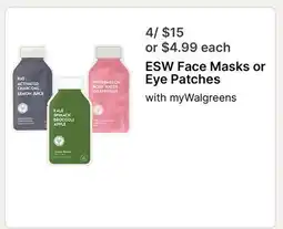 Walgreens ESW Face Masks or Eye Patches offer