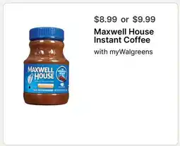 Walgreens Maxwell House Instant Coffee offer