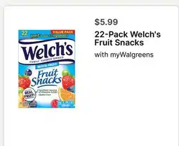 Walgreens 22-Pack Welch's Fruit Snacks offer