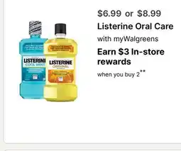 Walgreens Listerine Oral Care offer