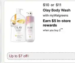 Walgreens Olay Body Wash offer
