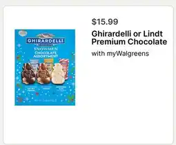 Walgreens Ghirardelli or Lindt Premium Chocolate offer