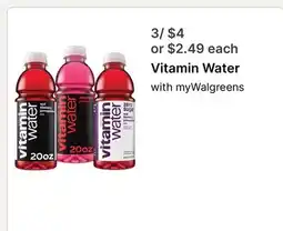 Walgreens Vitamin Water offer