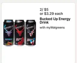 Walgreens Bucked Up Energy Drink offer
