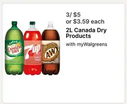 Walgreens 2L Canada Dry Products offer