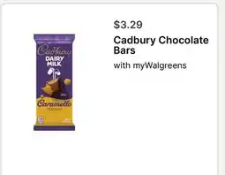 Walgreens Cadbury Chocolate Bars offer