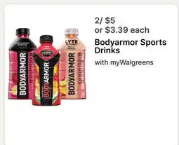 Walgreens Bodyarmor Sports Drinks offer