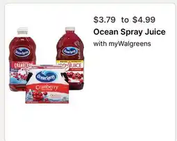Walgreens Ocean Spray Juice offer