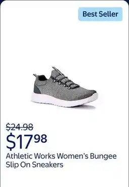 Walmart Athletic Works Women's Bungee Slip On Sneakers, Wide Width Available offer